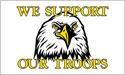 We Support Our Troops Eagle flag