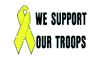 We Support Our Troops Ribbon 3x5' flag