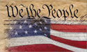 [We The People Parchment Flag]