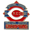 [1990 National League West Champs Reds Pin]