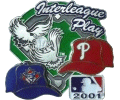 2001 Interleague Blue Jays vs Phillies Pin