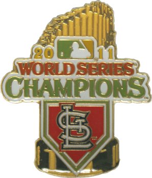 St. Louis Cardinals 2011 World Series Champions Trophy Pin - A