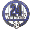 [Yankees 24 Time World Series Champs Pin]