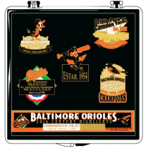 [Orioles 20th Century Highlights 5 Pin Set]