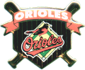 Orioles with Bats pin