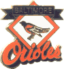 Orioles Diamond/Banner/Bird pin
