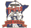 [Twins 40th Anniversary Pin]