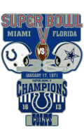 Super Bowl 5 XL Champion Colts Trophy Pin
