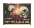 Super Bowl 10 Dueling Helmets Stamp Pin
