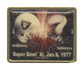 Super Bowl 11 Dueling Helmets Stamp Pin