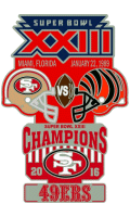 Super Bowl 23 XL Champion 49'ers Trophy Pin