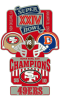 Super Bowl 24 XL Champion 49'ers Trophy Pin