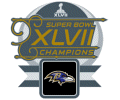 Super Bowl 47 Champion Ravens Wordmark Pin