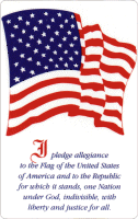 Pledge of Allegiance Wallet Cards