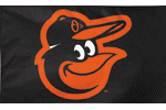 Baltimore Orioles Face Black flag
