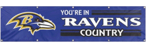 [Ravens 8 Foot Banner]