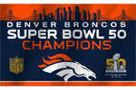 [Super Bowl 50 Champions Broncos Flag]