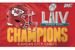 [Super Bowl 54 Champions Chiefs Flag]