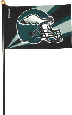 philadelphia eagles flag with pole