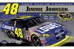 Jimmie Johnson 4 Time Champ Flag