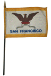 San Francisco, California Desk Flag