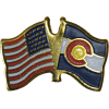 [U.S. & Colorado Flag Pin]