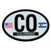 [Colorado Oval Reflective Decal]