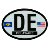 [Delaware Oval Reflective Decal]