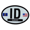 [Idaho Oval Reflective Decal]