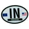 [Indiana Oval Reflective Decal]