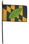 Calvert County, Maryland Desk Flag