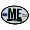 [Maine Oval Reflective Decal]