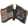 [U.S. & Michigan Flag Pin]