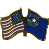 [U.S. & Nevada Flag Pin]