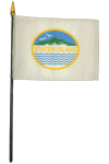Staten Island, New York Desk Flag