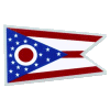 [Ohio Flag Reflective Decal]