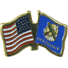 [U.S. & Oklahoma Flag Pin]