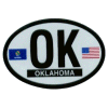 [Oklahoma Oval Reflective Decal]