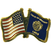 [U.S. & Oregon Flag Pin]
