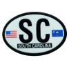 [South Carolina Oval Reflective Decal]