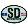 [South Dakota Oval Reflective Decal]