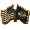 [U.S. & Utah Flag Pin]