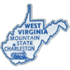 [West Virginia State Shape Magnet]