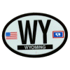 [Wyoming Oval Reflective Decal]