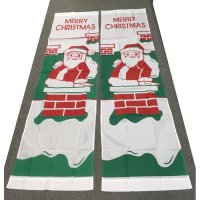 24x87 inch nylon avenue banner - santa chimney design