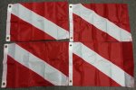 12x18inch nylon skin diver flags 