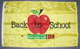 3x5' Back To School Apple nylon flag