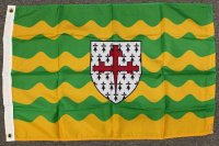 2x3' Donegal, Ireland nylon flag with top header 