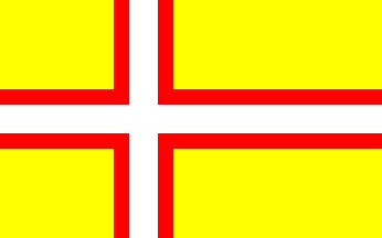 [First proposal for a flag for the Swedish speaking population
in the Baltic Countries]