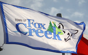 [flag of Fox Creek]